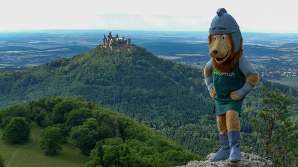 Alberich auf dem Weg zur Burg Hohenzollern (Foto: StadtTV Reutlingen, Fotograf: Walter Müller)