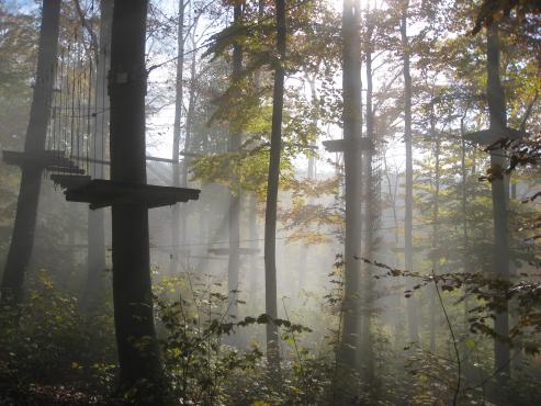 Kletterwald im Abenteuerpark Schloss Lichtenstein