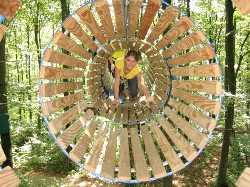 Kletterparcours im Kletterwald Laichingen