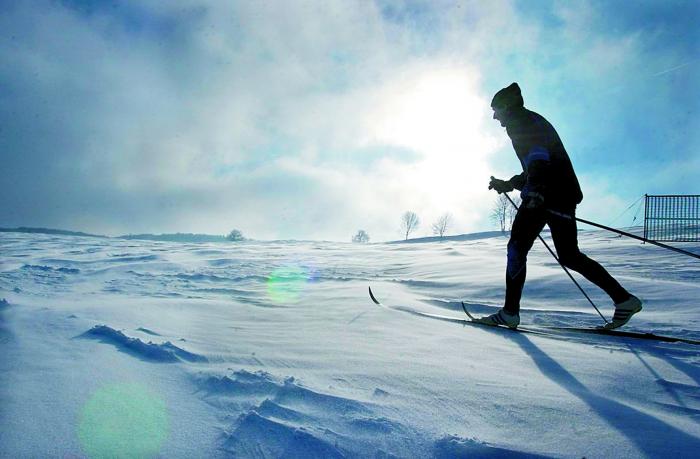 im Winter kann man auf der Schwäbischen Alb auch Langlauf praktizieren - hier: Böhringen