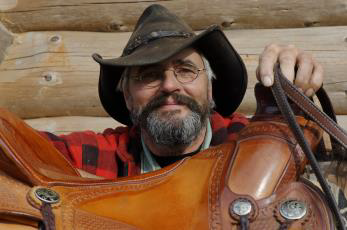 Schwäbischer Cowboy Willi Wolf vom Erlebnisreiten in Hohenstein